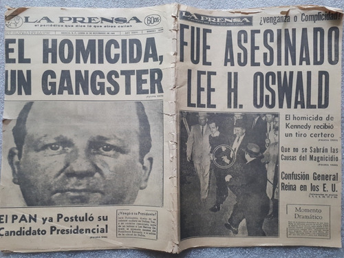 La Prensa Asesinato Lee H Oswald Asesino De Kennedy 1963