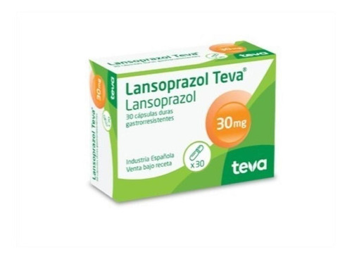 Lansoprazol Teva 30 Mg 30 Cápsulas