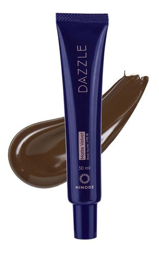 Base de maquiagem em creme Dazzle Dazzle 025389 Base Líquida Matte Velvet Ultra HD Dazzle tom escuro - 30mL