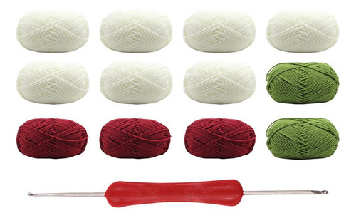 Ll Kit Crochet Manta Flores Juego Tejido Tejido
