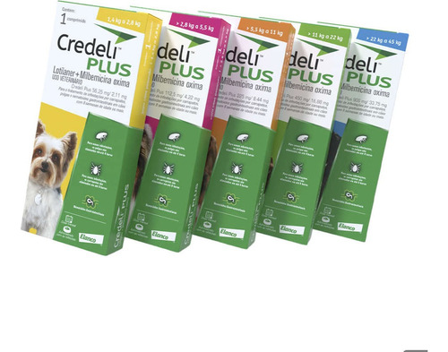 Credeli Plus 22 A 45kg Caixa Com 1 Comprimido - Elanco