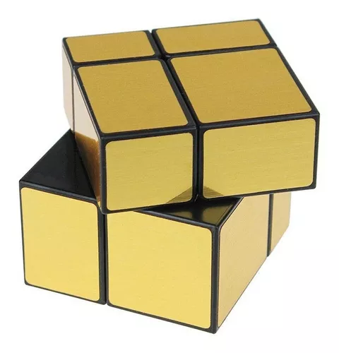 Cubo Mágico Profissional Diferente 2x2x2 Mirror Blocks Prata em