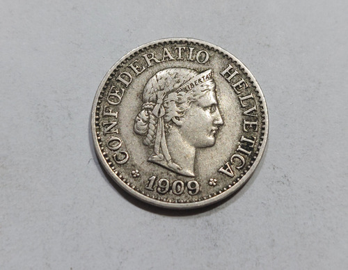 Moneda De 10 Rappen Año 1909