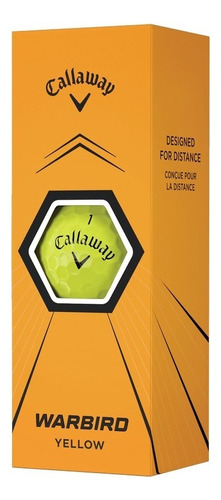 Pelota De Golf Callaway Warbird X3 Unidades Color Amarillo