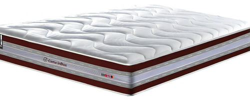 Colchão king de molas ensacadas Cama inBox select euro soft 193x203x32 vinho