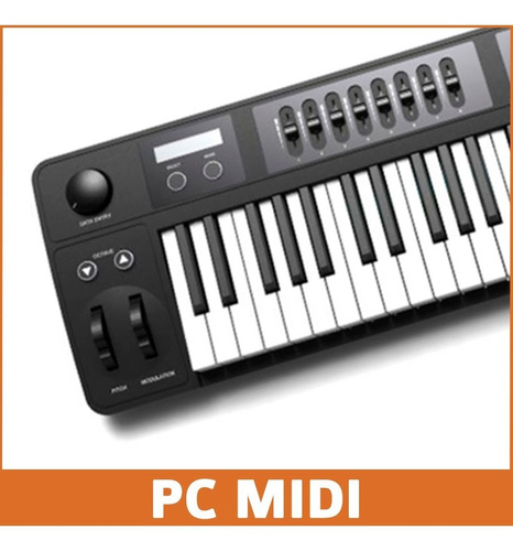 Imagen 5 de 10 de Midiplus Bk492 Teclado Midi 49 Teclas Faders Pads Bateria
