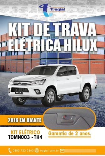 Kit Trava Elétrica Nova Hilux 4 Portas Específica Sem Furos