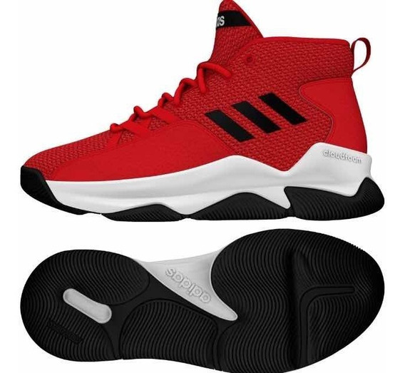 tenis adidas cano alto vermelho