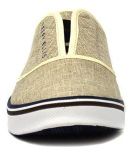 Tenis Casual Para Hombre Slip On Perry Ellis - 5493 - Beige