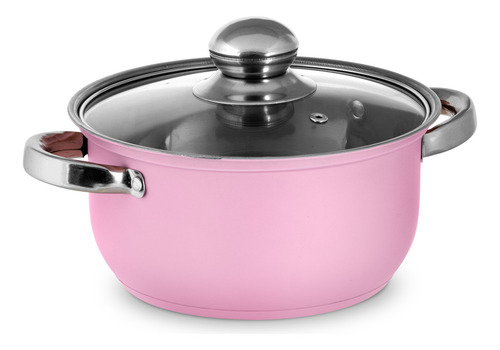 Batería De Cocina Sofía Pink Color Rosa 22 Piezas