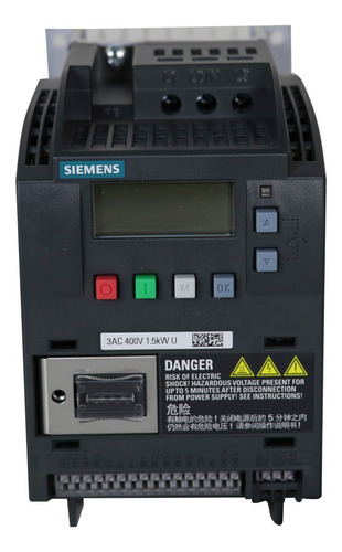 Inversor de frecuencia trifásico Siemens V20 2cv 380v 4.1a
