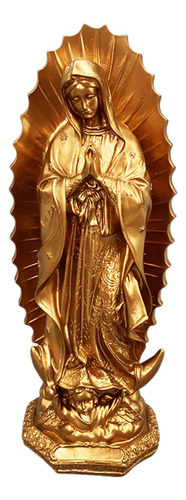 Estatuilla De Madre María, Escultura Religiosa, Dorado