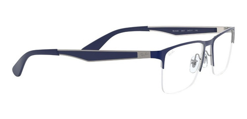Lentes Ray Ban Oftalmico Rx6335 2947 Azul En Metal Color Azul En Metal 2947