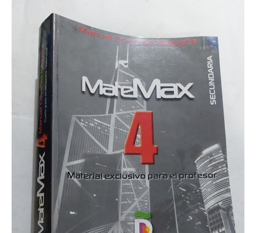 Libro Matemática 4° Secundaria Max Manuel Coveñas 