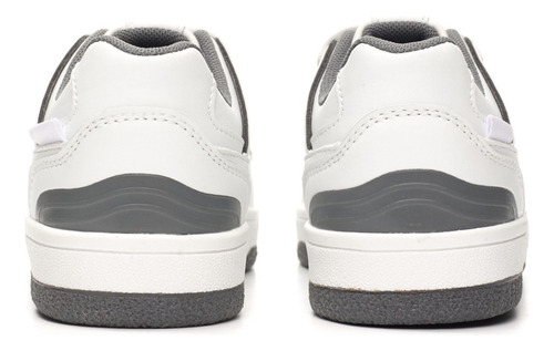 Zapatilla Colegial Blanca Y Bordo Roki Atomik