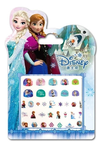 Frozen Y Princess Variedad De Stickers Para Uñas 