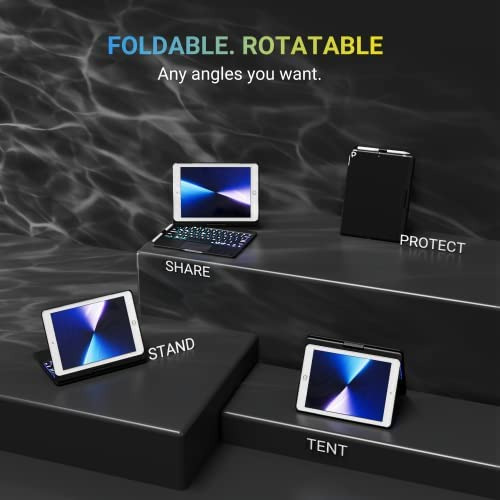 Funda Con Teclado Para iPad De 9.ª Generación: 2021 Touchpad