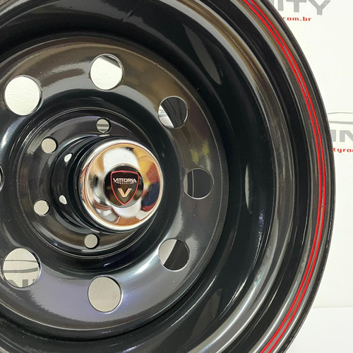 Imagem 5 de 5 de 4 Roda 15 Stone 6x139 Troller Toyota 15x10 Vittoria *