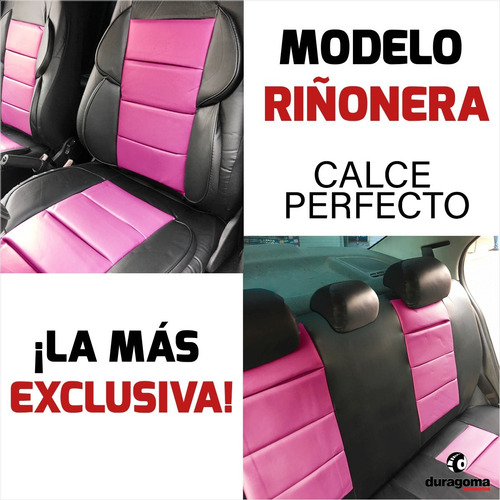 Imagen 4 de 8 de Funda Cubre Asiento Cuerina Ultra Acolchada Soporte Lumbar