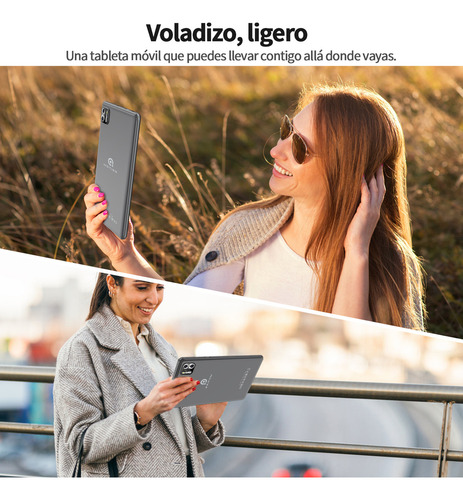 Tablet Pritom 8 pulgadas B8 Android 14 tableta 8gb ram y 64gb rom 5000mah octa core 5G wifi cámara dual tablets con funda