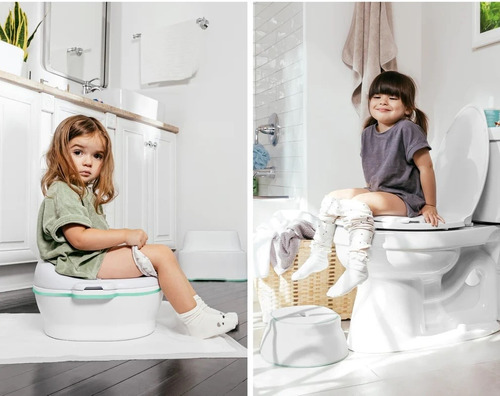 Bañito Entrenador Bebés C/asiento Acojinado Uso W.c M-frida Blanco Baby (Usado)