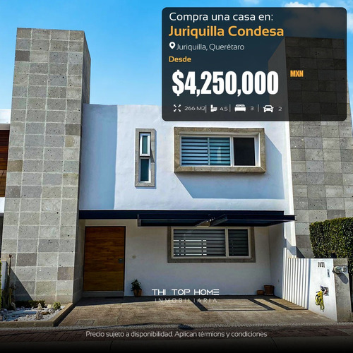 Querétaro, Condesa Juriquilla, Casa En Venta! Fa