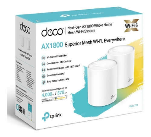Router Tp-link Deco X20 Wifi 6 Mesh Wifi Ax1800 Pack De 2