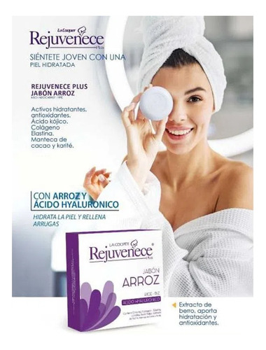 Jabon Rejuvenece Con Ácido Hyalurónico 80gr