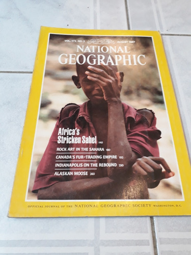 Revista National Geographic Agosto 1987 Ingles