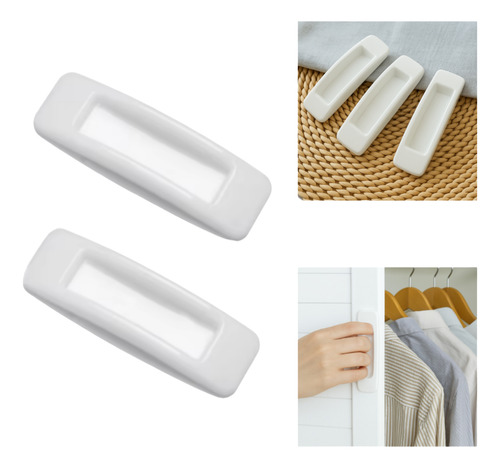 Puxador Adesivo Com Design Moderno P/ Armarios E Janelas 4un