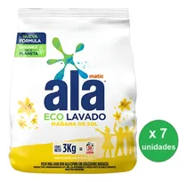 Comprar Jabón En Polvo Ala Matic Eco Mañana Sol 3kg Pack X 7u - Glas