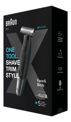 Recortadora Y Trimmer Cara, Braun Xt5100  