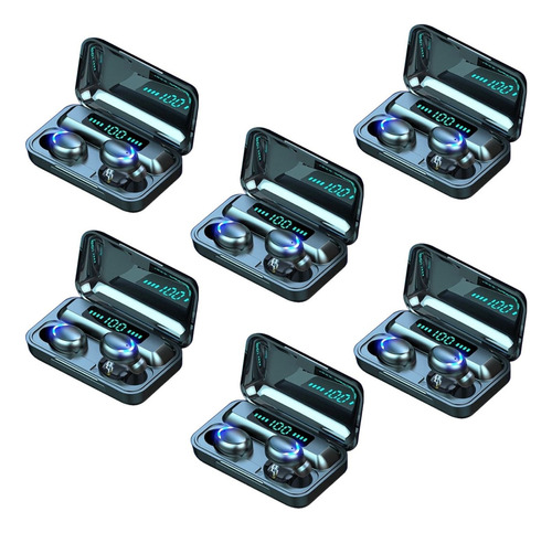 20 Audífonos Inalámbricos Bluetooth Impermeables Pantalla Color Azul Luz Azul