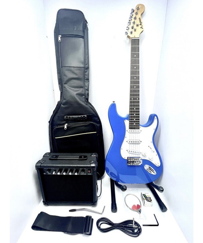 Imagen 5 de 7 de Kit Guitarra Eléctrica Amplificador 15w + Accesorios