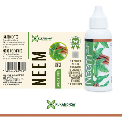 1 Neem Cápsulas + 1 Extracto Neem