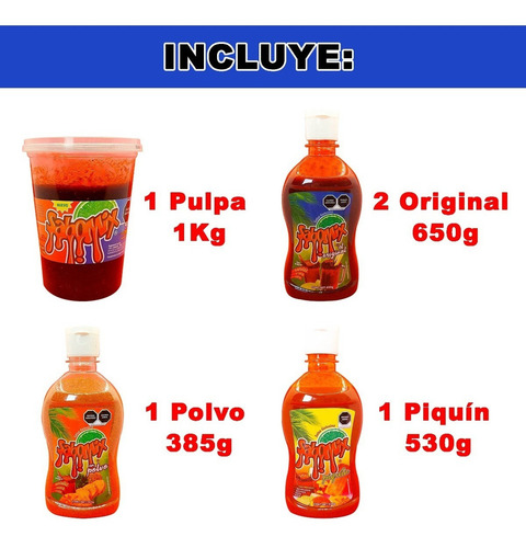Mini Kit Sabomix, Para Micheladas, Botana, Fruta Y Más