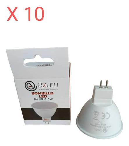 Bombillo Dicroico Led 5w   Mr16  3500k (pack De 10 Unidades)