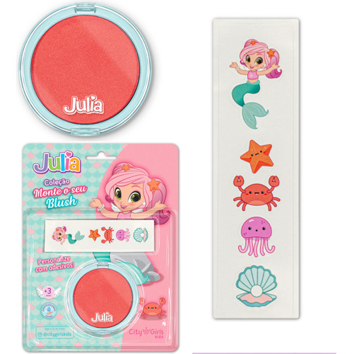 Blush Infantil Monte Seu Blush Sereia - Cgk021 City Girls J