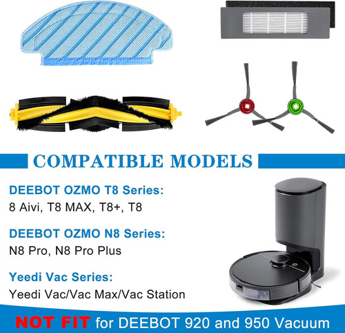 T8 Series N8 Pro Accesorios, Recambios Para Ecova...