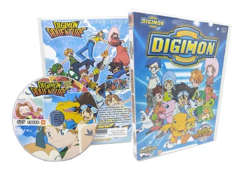 Box Dvd Anime Digimon Adventure Dublado Completo