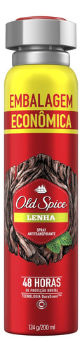 Antitranspirante em spray Old Spice Lenha