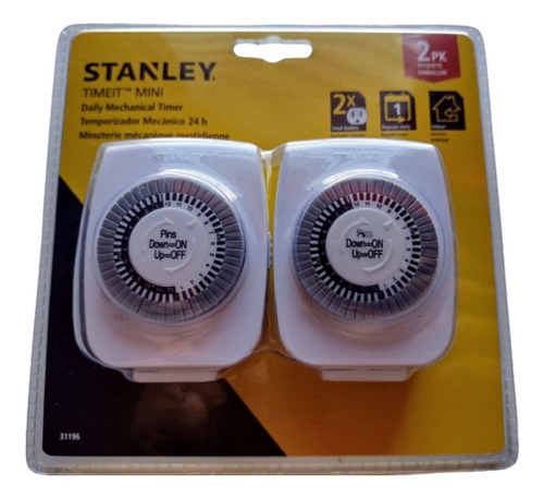 Stanley Timeit Mini Temporizador Mecánico Kit De 2 Pzas