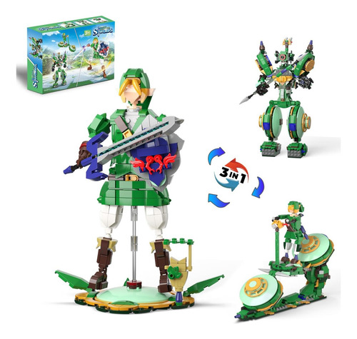 Juego De Construcción Botw 3 En 1, Se Transforma En 3 Figura