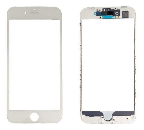 Vidrio Glass Compatible iPhone 8g Con Marco Y Oca 