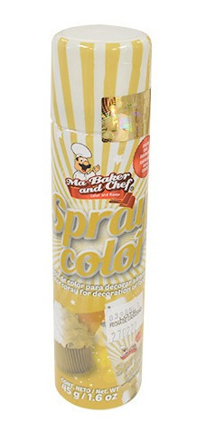 Colorante Oro Guerrero Spray 45g Ma Baker Reposteria Spme06