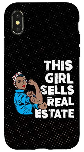 Funda Para iPhone X/xs Girl Sells Real Estate