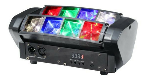 Maquina Humo Remoto + Liquido+ Efecto Spider Led Audio Dmx P