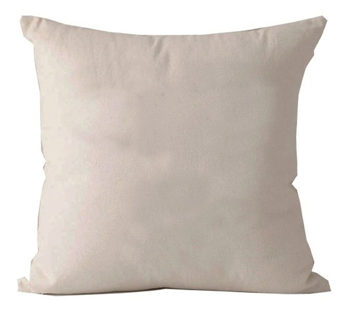 Almohadon Lienzo Arpillera 40x40 Funda + Relleno