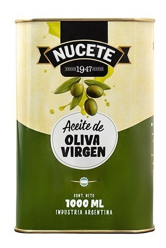 Imagen 1 de 1 de Aceite De Oliva Virgen Lata 1000 Ml X 3