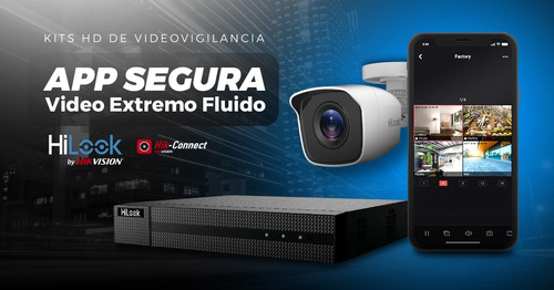 Kit Seguridad Hikvision Dvr 4ch + 4 Camara Hd + Disco +balun